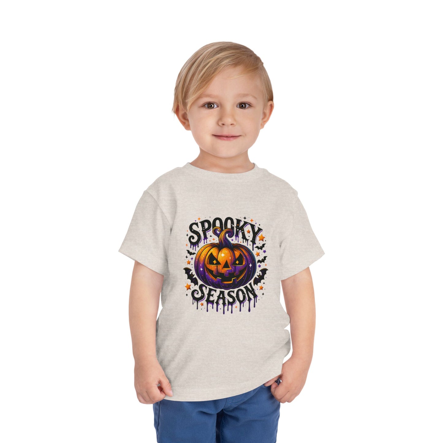Spooky Season Jack-o'-Lantern Toddler Tee