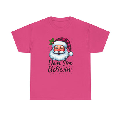 Santa Believin' Pink Holiday Tee