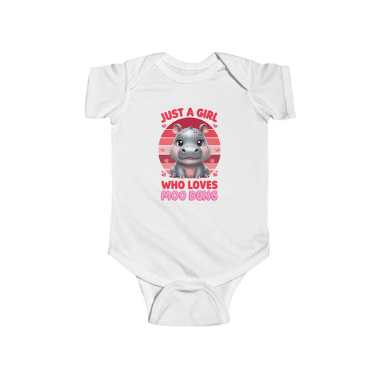 Adorable Infant Bodysuit - Just a Girl Who Loves Mugging, Cute Baby Clothes, Baby Shower Gift, Toddler Outfit, Animal Lover Apparel