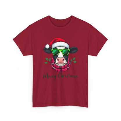 Moovey Christmas Cow Tee - Festive Holiday Cheer