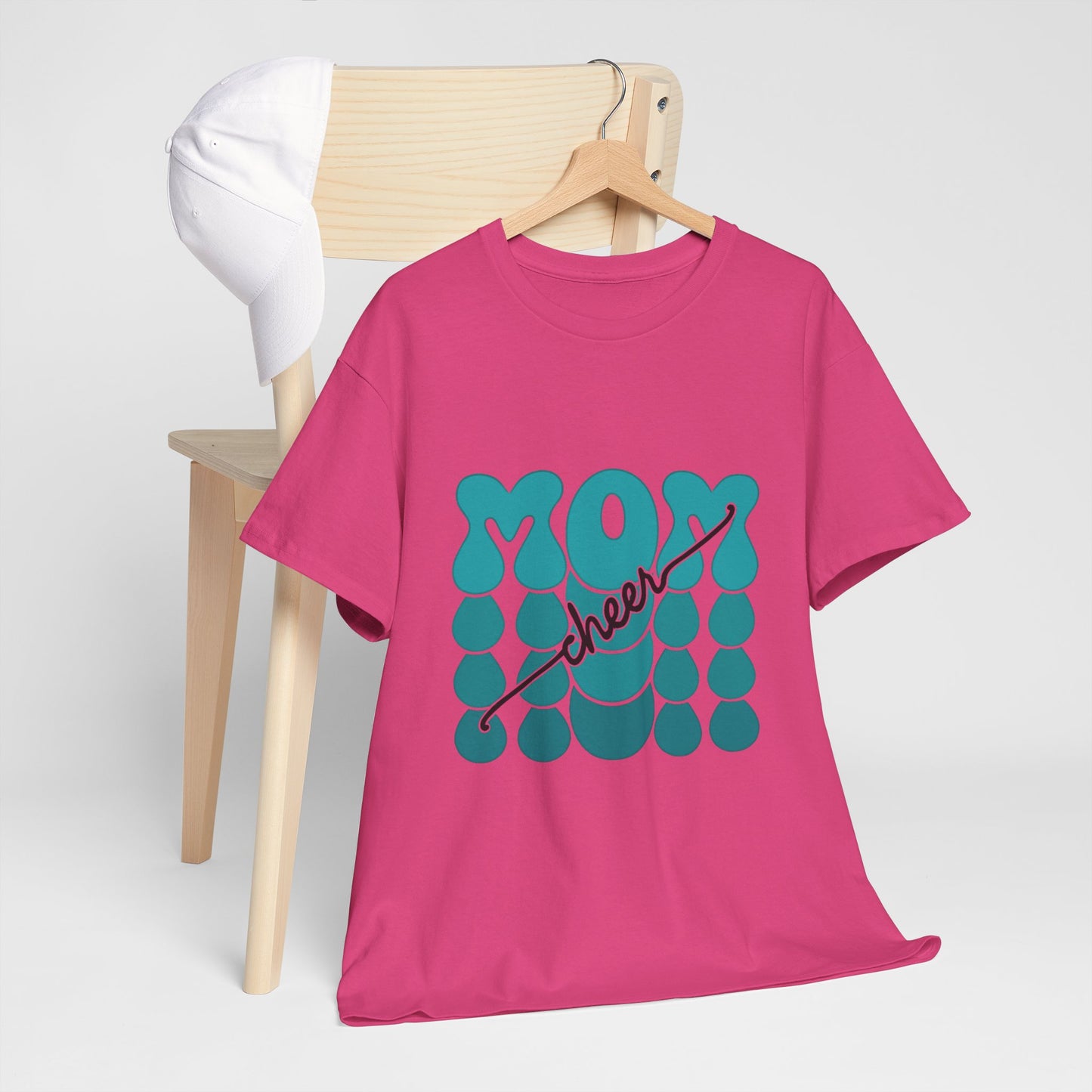 MOM Cheer – Turquoise Spirit Tee