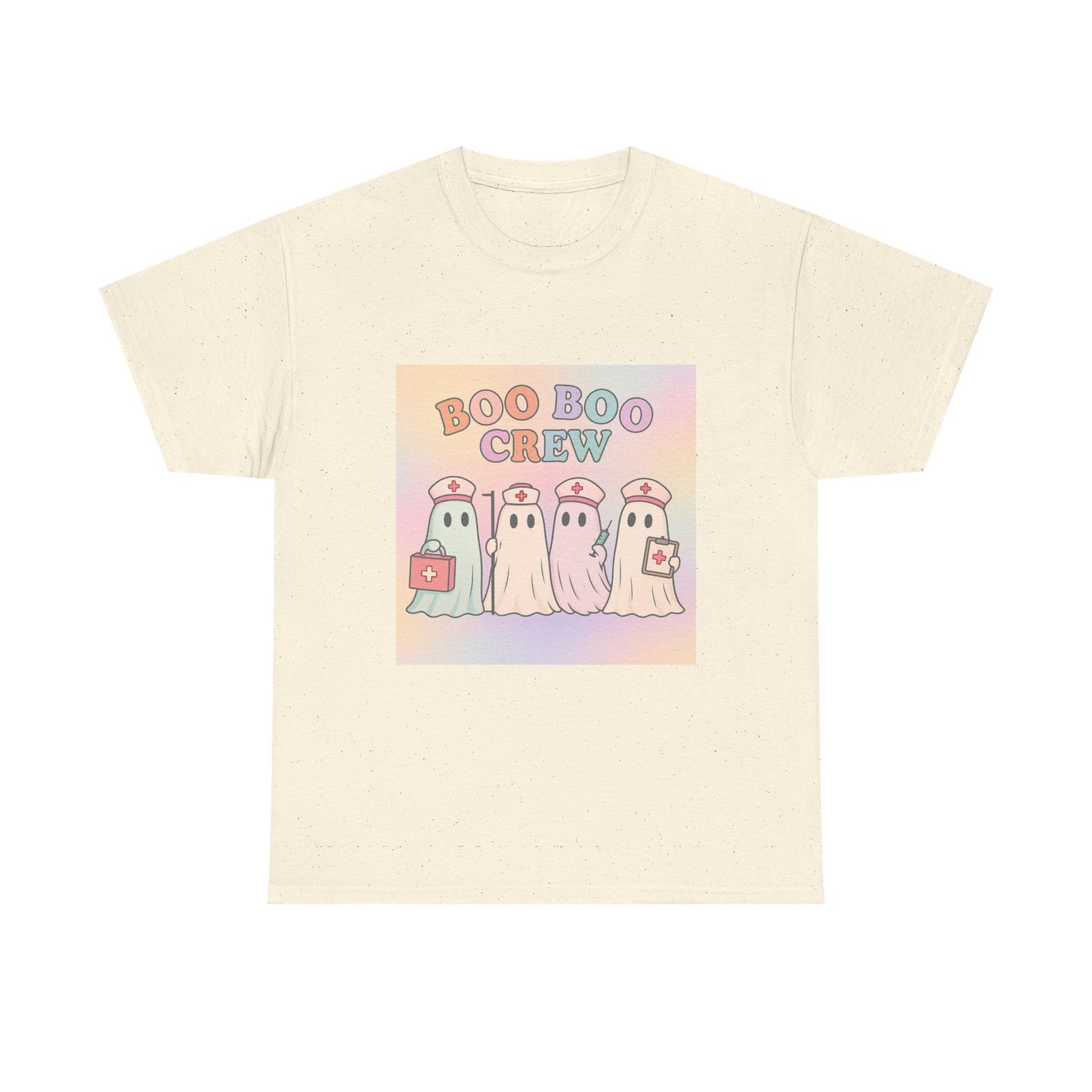 Boo Boo Crew Nurse Ghost T-Shirt – Cute Pastel Halloween Medical Tee