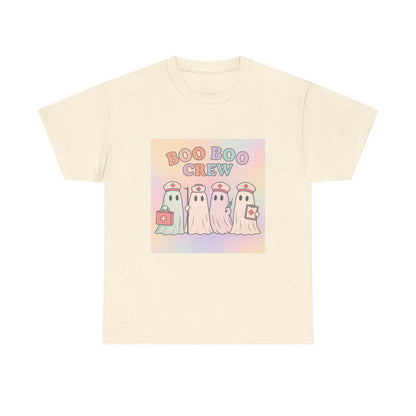Boo Boo Crew Nurse Ghost T-Shirt – Cute Pastel Halloween Medical Tee