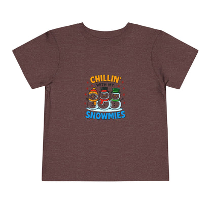 Chillin' with My Snowmies Toddler Christmas Tee