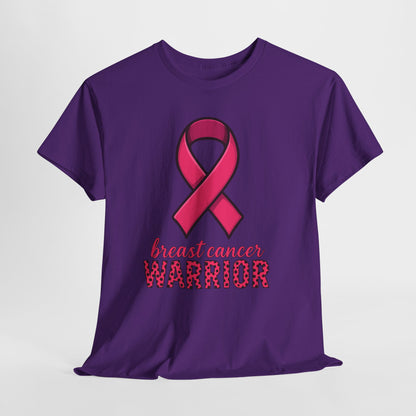 Breast Cancer Warrior Pink Ribbon Tee