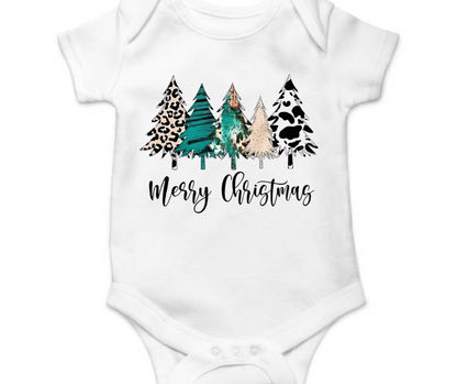 Merry Christmas Tree Onesie