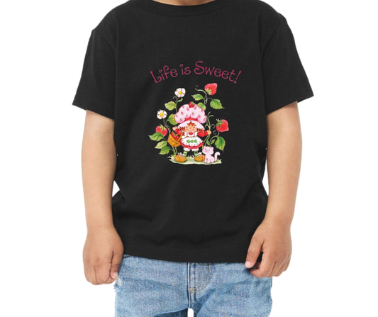 Life is Sweet Kid Black T-Shirt