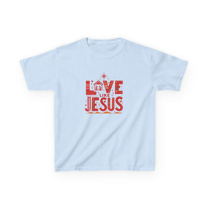 Love Like Jesus Christmas Dinosaur Kids Tee
