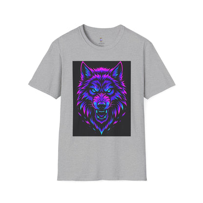 Psychedelic Wolf T-Shirt, Graphic Tee, Animal Lover Gift, Festival Wear, Unique Art Shirt, Unisex Style