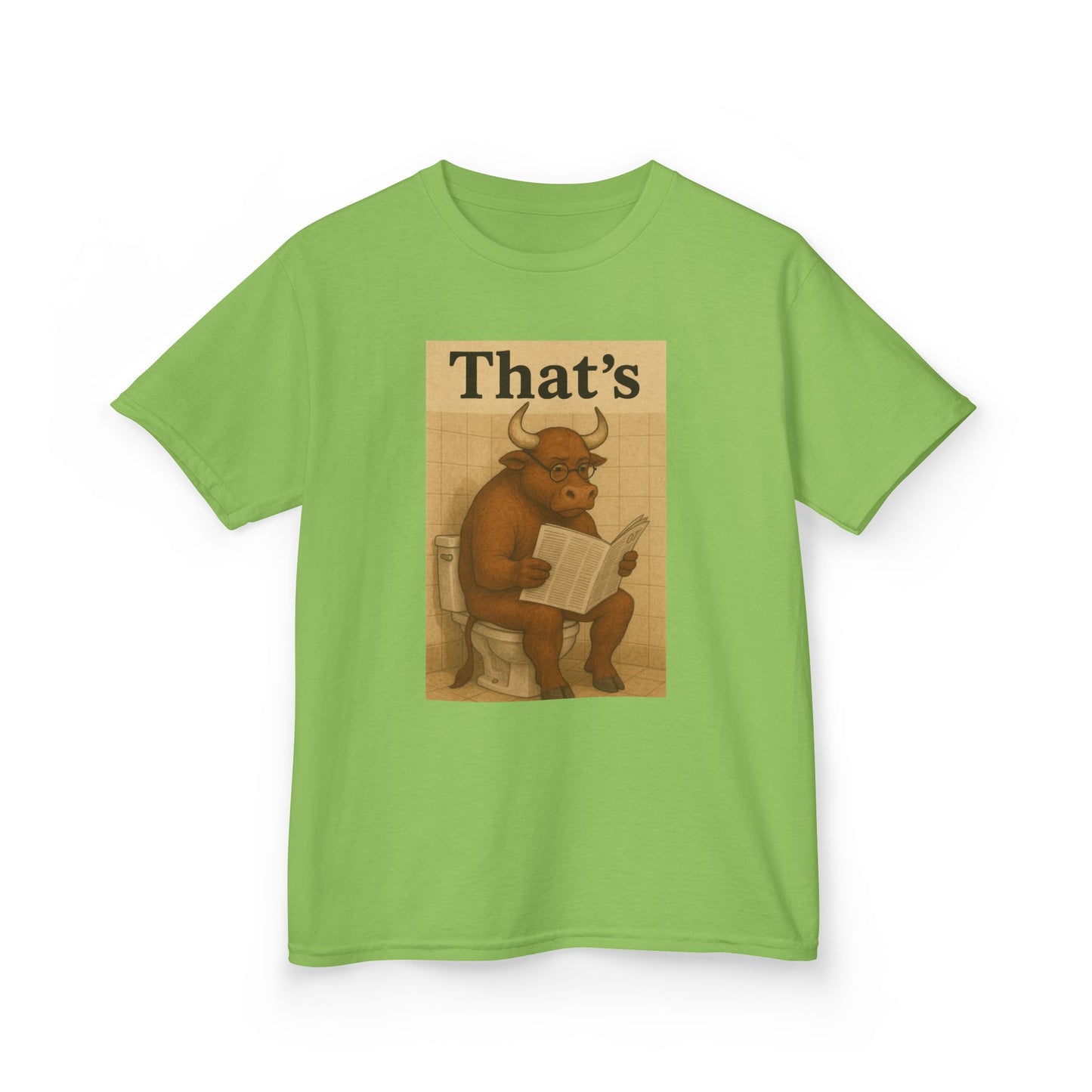 Bull Market Bathroom Break - Funny Kids Tee