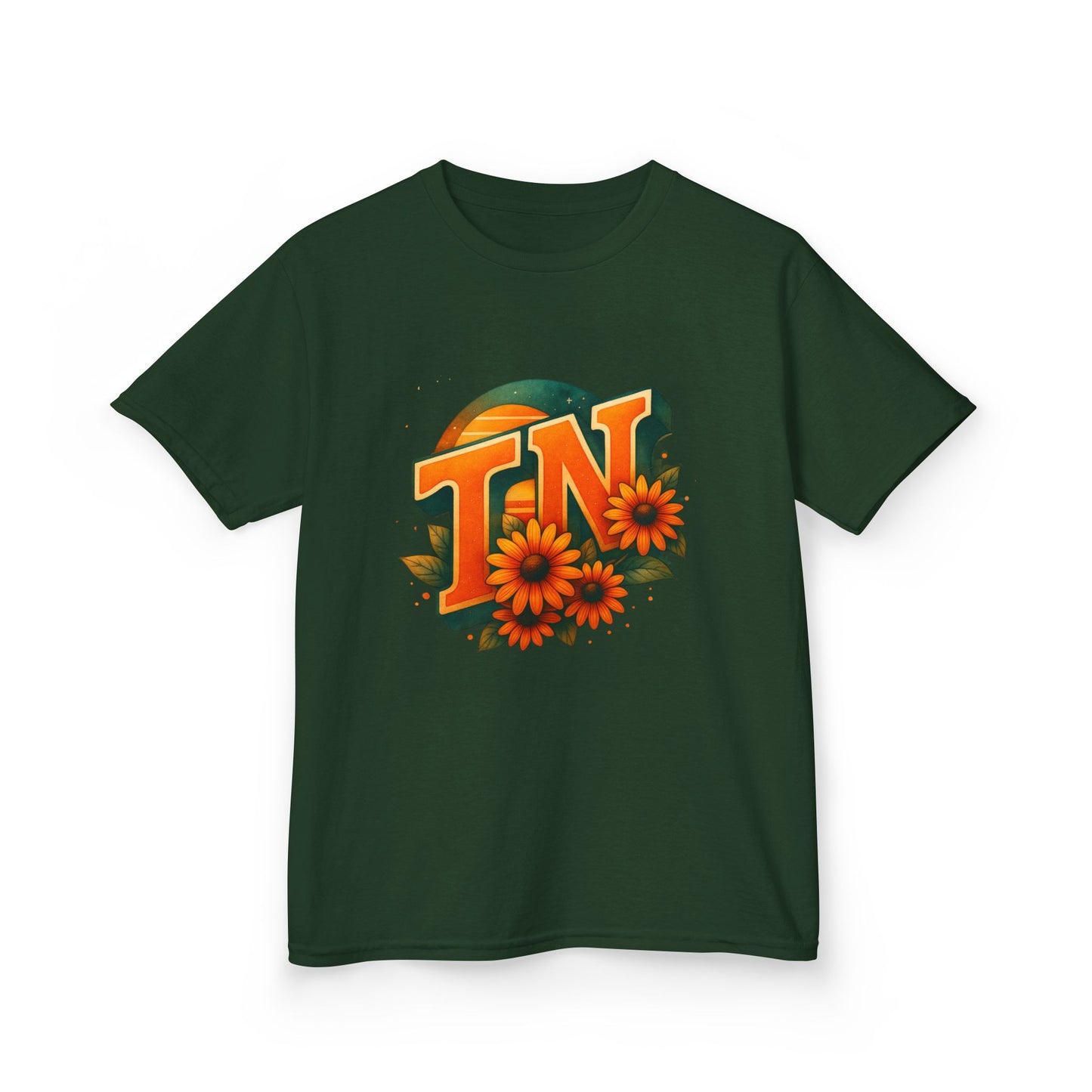TN Sunset Dino Christmas Kids Tee