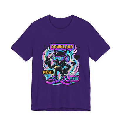 Download Now! Retro Gamer Alien T-Shirt — Neon Vaporwave Gaming Tee