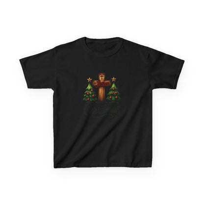 Jesus & Christmas Dino Tee - Christian Kids Christmas Shirt