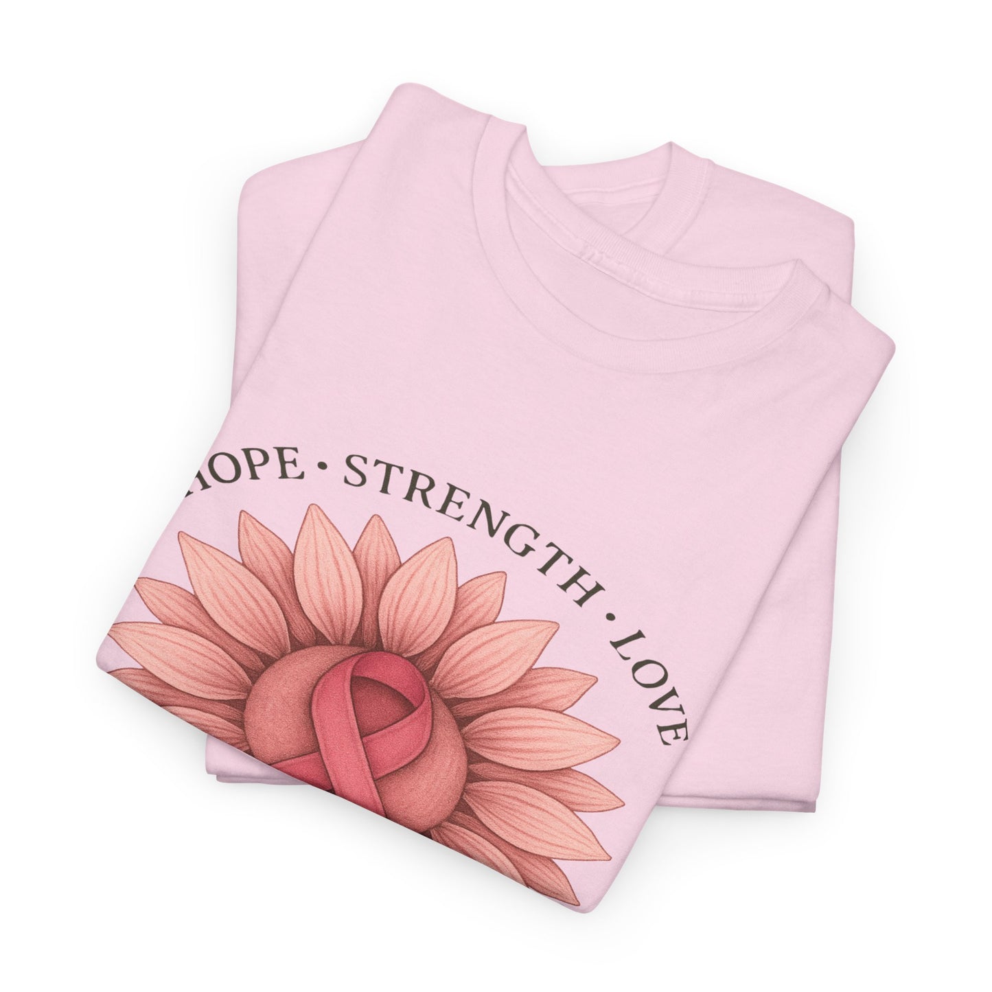 Hope Flower Breast Cancer Awareness Tee