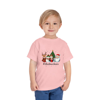 Christmas Basics Toddler Tee - Festive Holiday Fun
