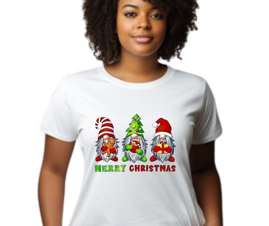 Gnome Merry Christmas Adult T-Shirt