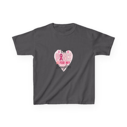 Pink Dinosaur Daughter Tee - Breast Cancer Awareness
