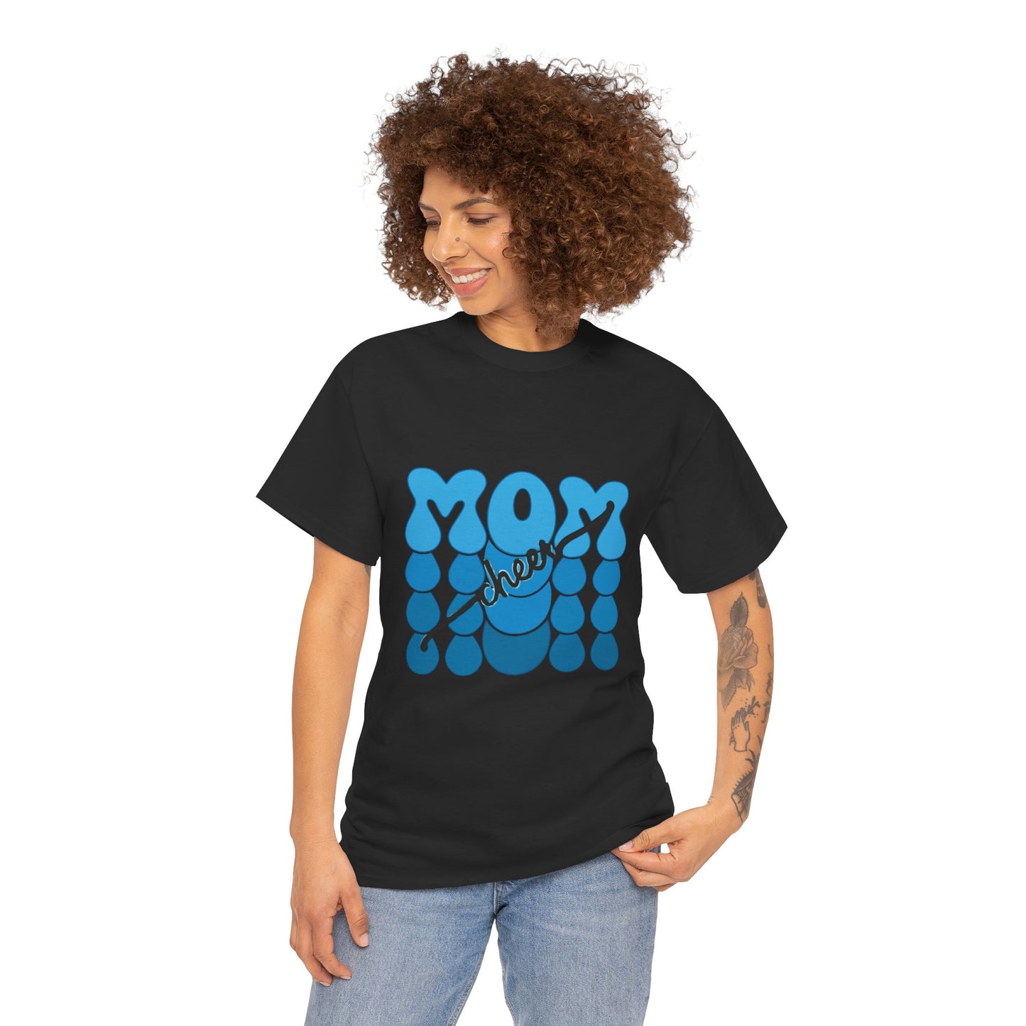 Blue Mom Cheer T-Shirt