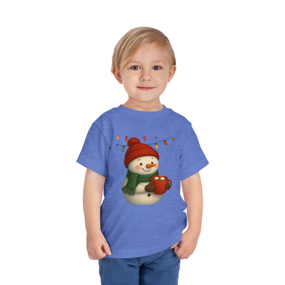 Snowman & Hot Chocolate Toddler Christmas Tee