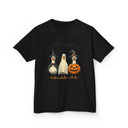 Happy Haunting Goose Halloween Kids Tee