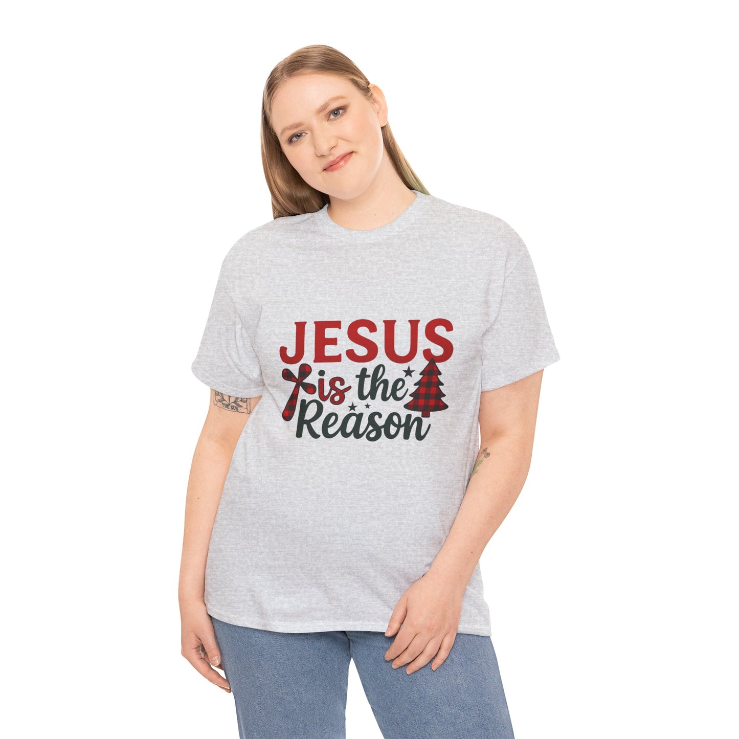Jesus is the Reason Christmas Tee - Faith-Based Holiday Gift