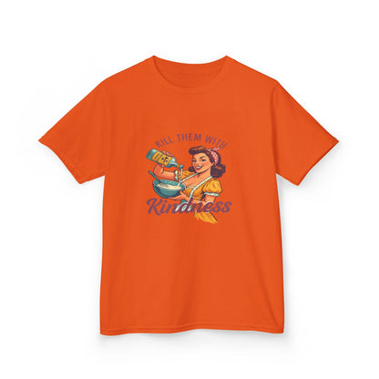 Radioactive Kindness: Funny Xmas Dinosaur Tee for Kids