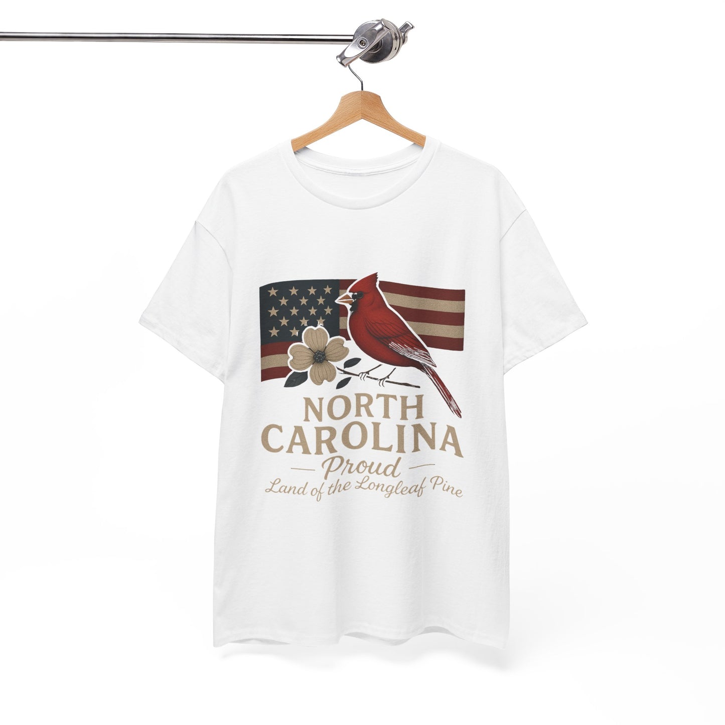 NC Pride: Cardinal, Dogwood & State Flag Tee