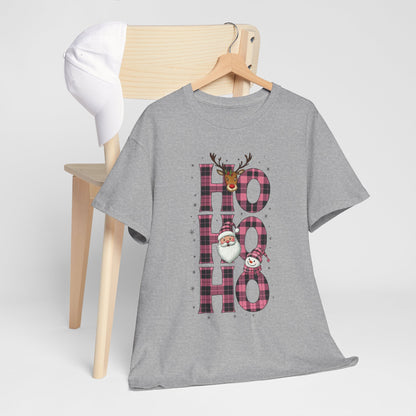 Ho Ho Ho Plaid Holiday Tee