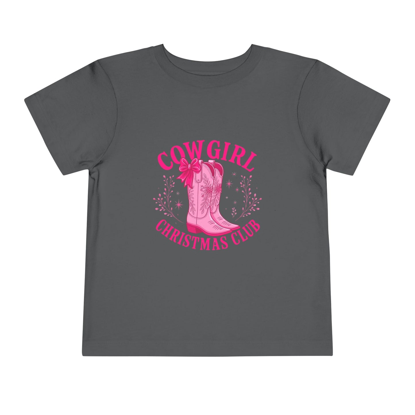 Cowgirl Christmas Club Tee - Pink Retro Holiday Shirt
