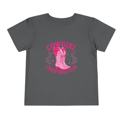 Cowgirl Christmas Club Tee - Pink Retro Holiday Shirt