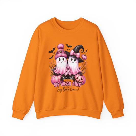 Boo-tiful Breast Cancer Awareness Halloween Crewneck