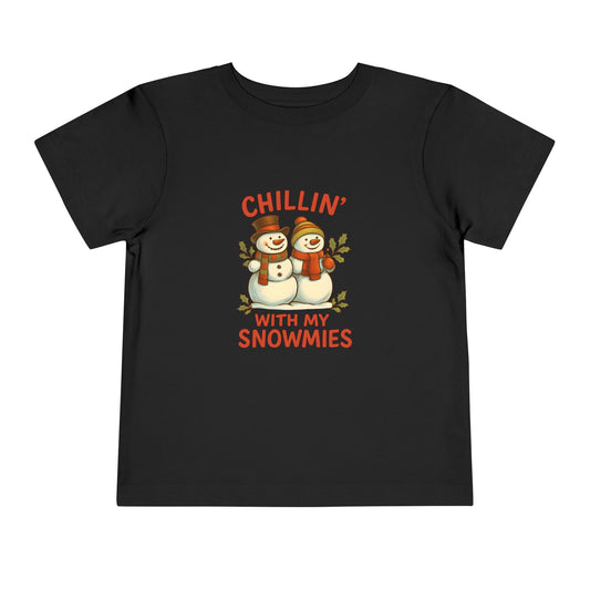 Chillin' With My Snowmies Toddler Christmas Tee