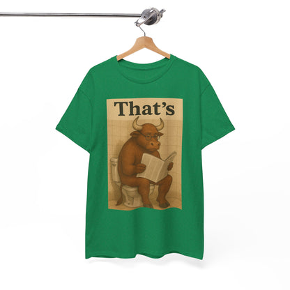 Bull on Toilet Unisex Tee