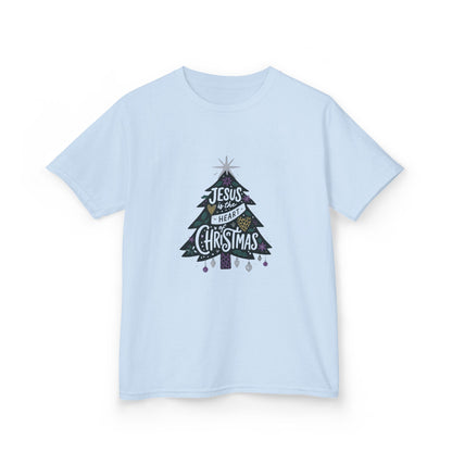 Jesus is the Heart of Christmas Tee - Dinosaur Kids Shirt