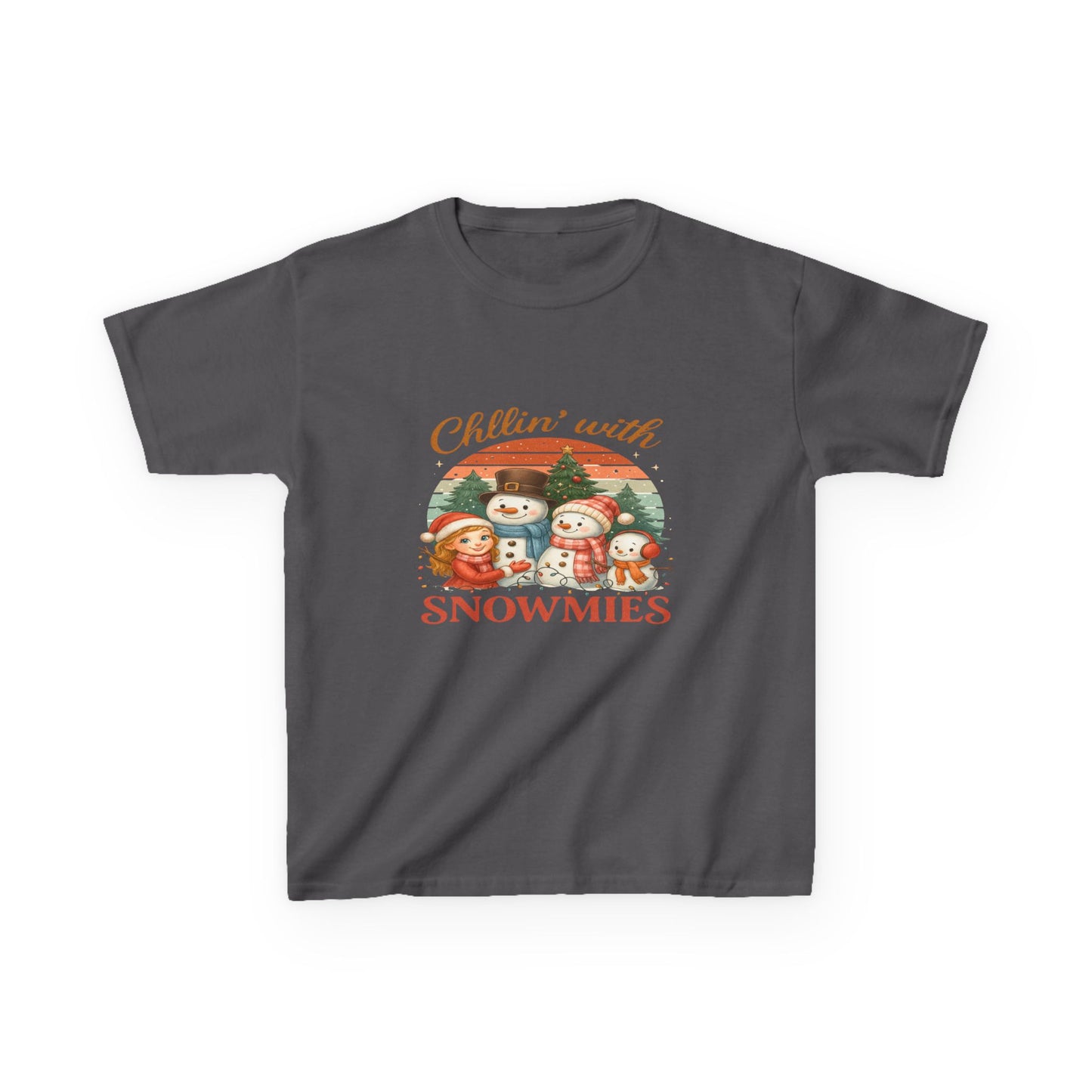 Chillin' with Snowmies Kids Christmas Tee