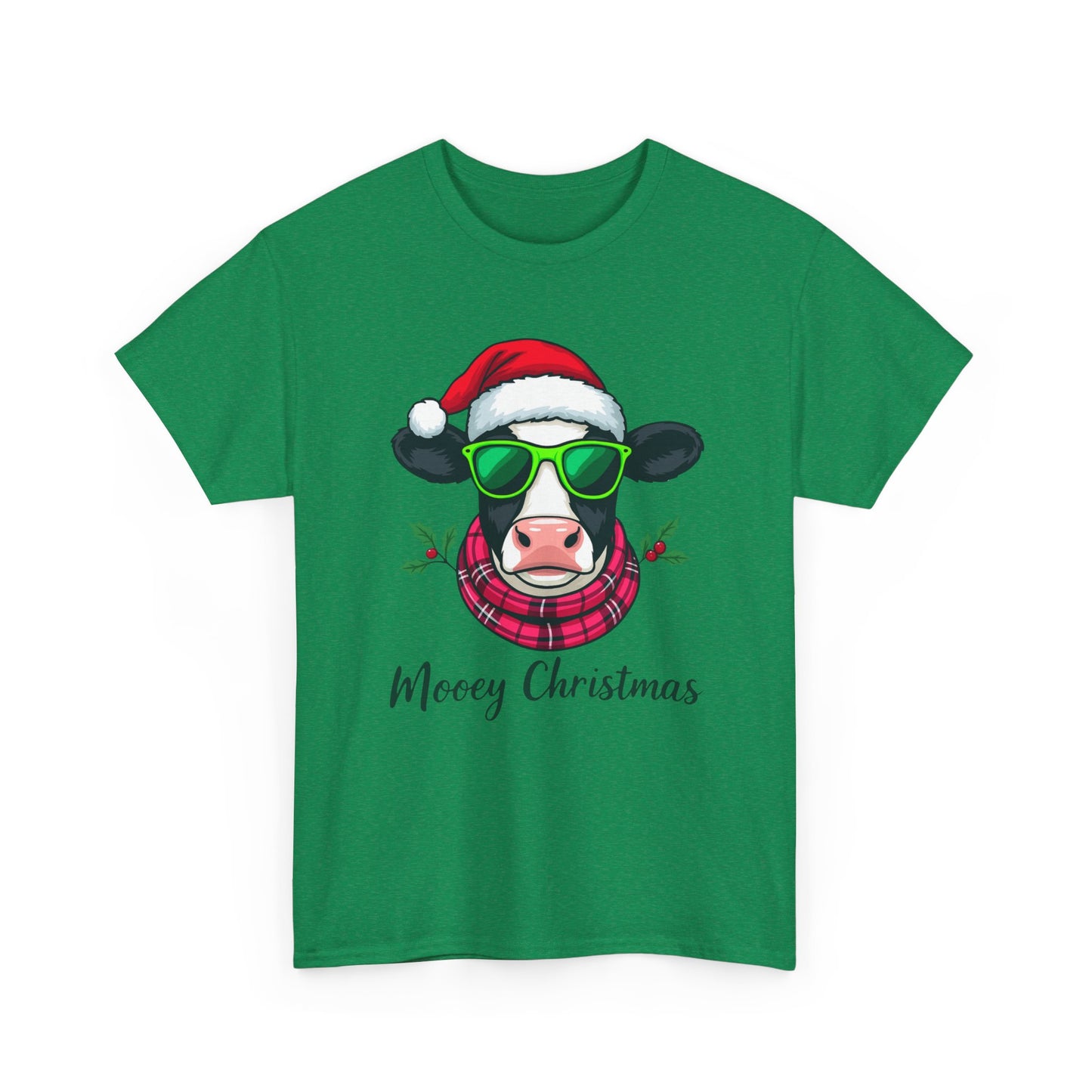 Moovey Christmas Cow Tee - Festive Holiday Cheer
