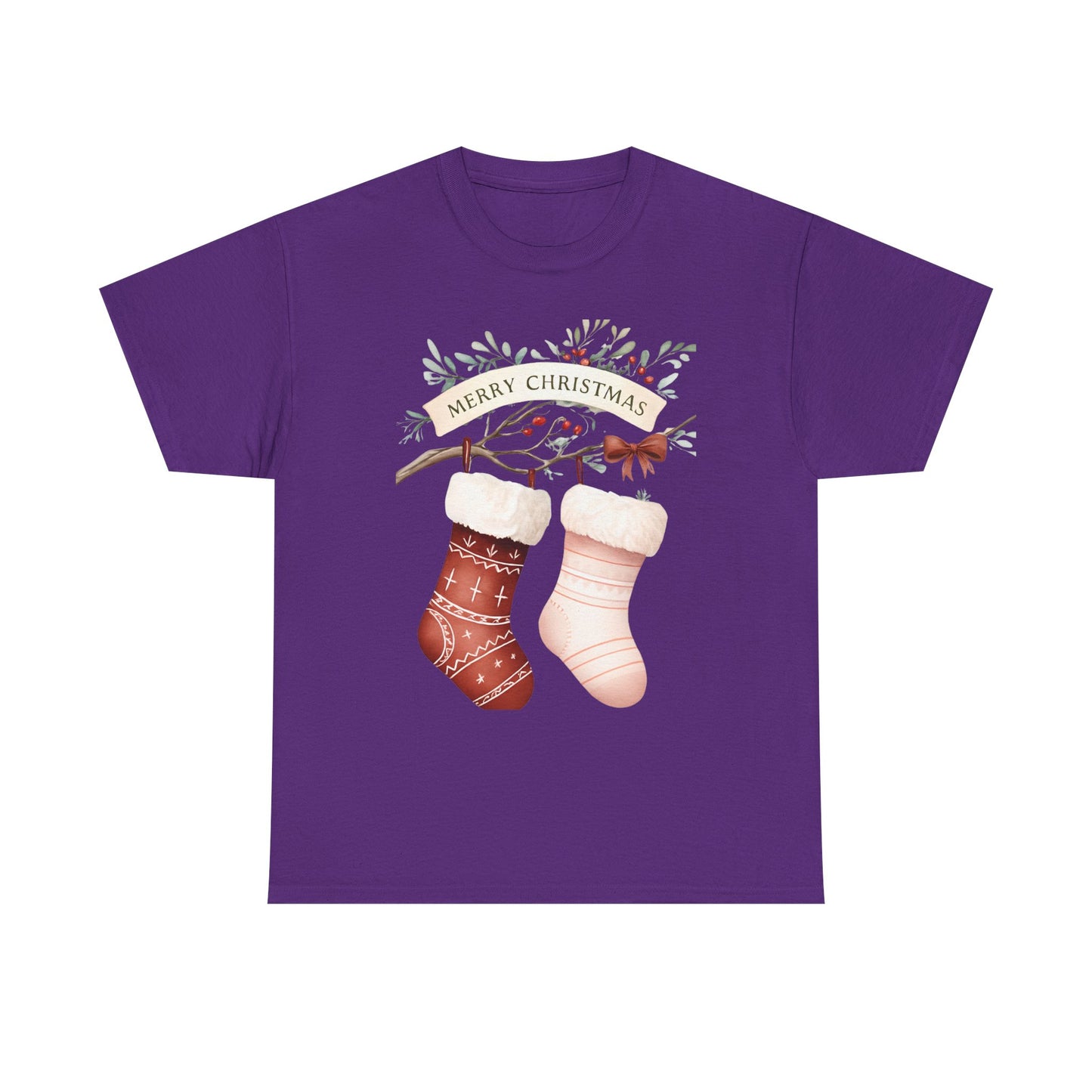 Watercolor Christmas Stocking Tee - Hope & Love