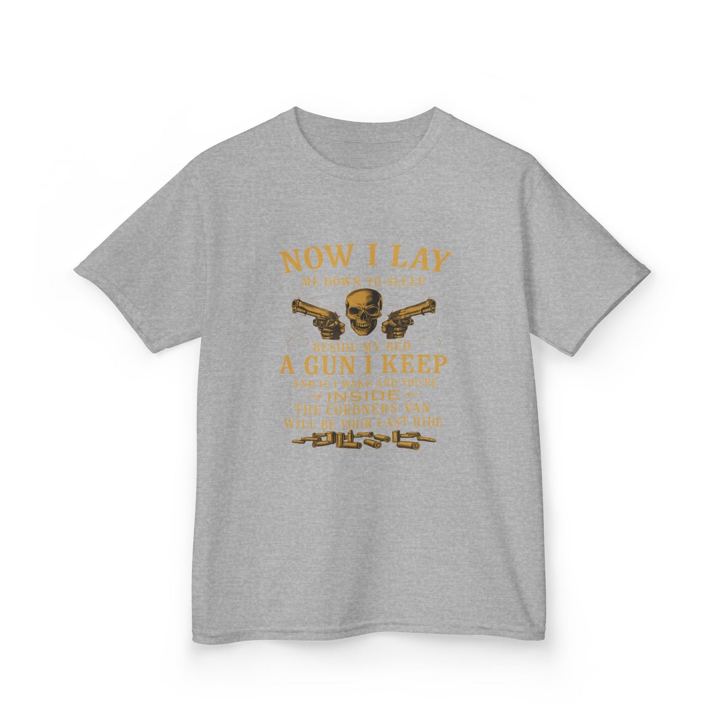 Now I Lay Me Down: Skull & Guns Kids Tee