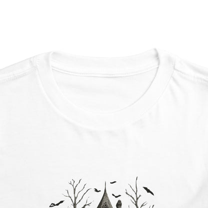 Spooky Halloween House Toddler Christmas Tee