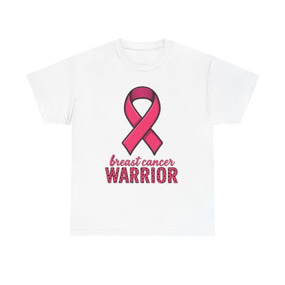 Breast Cancer Warrior Pink Ribbon Tee