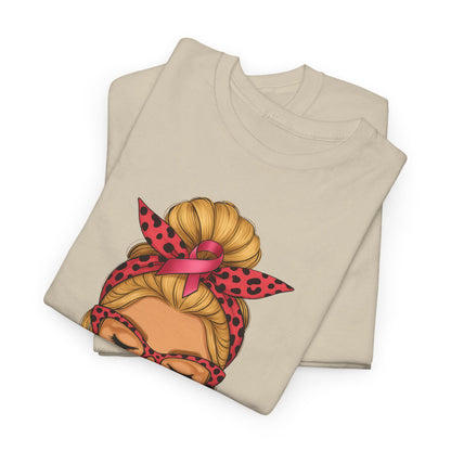 Camiseta de guerrera contra el cáncer de mama - Apoyo del lazo rosa