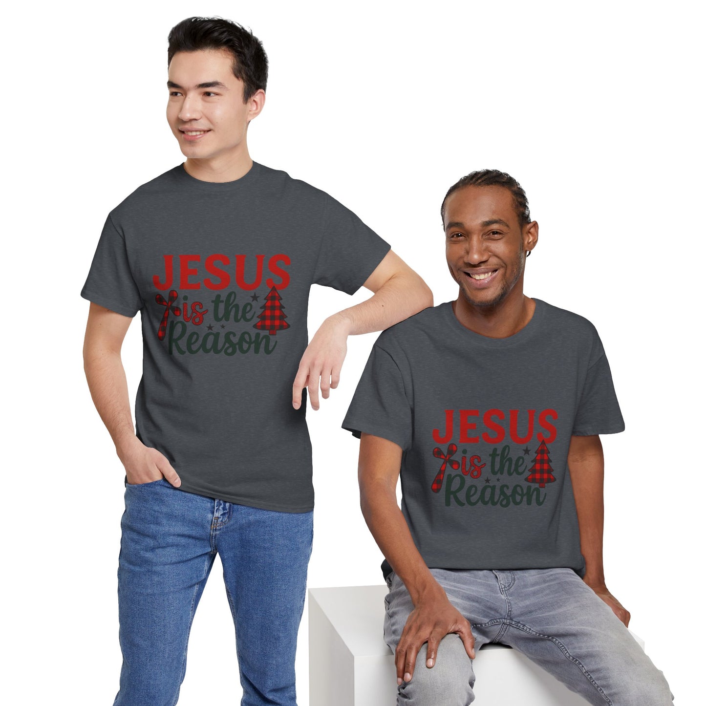 Jesus is the Reason Christmas Tee - Faith-Based Holiday Gift