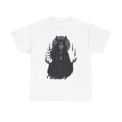 Moonlit Sorceress – Enchanted Candlelight Tee