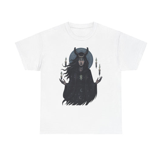 Moonlit Sorceress – Enchanted Candlelight Tee