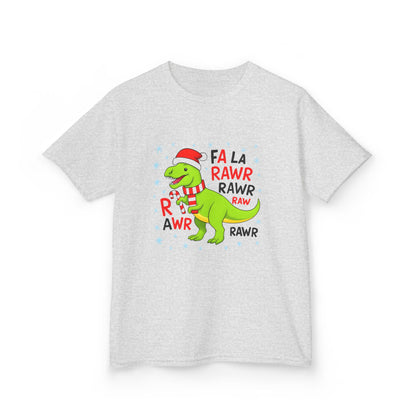 Holiday Dinosaur Kids Tee, Christmas Shirt, Fun Dinosaur T-Shirt, Kids Party Outfit, Cute Graphic Tee, Gift for Kids