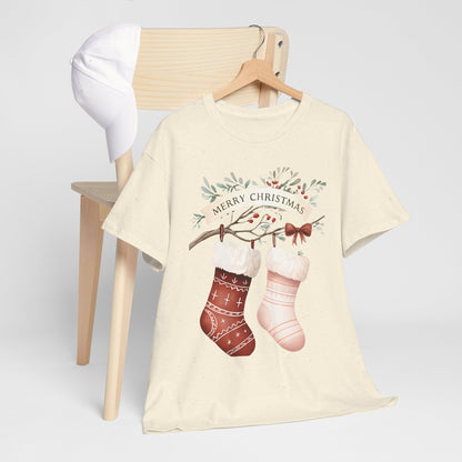 Watercolor Christmas Stocking Tee - Hope & Love