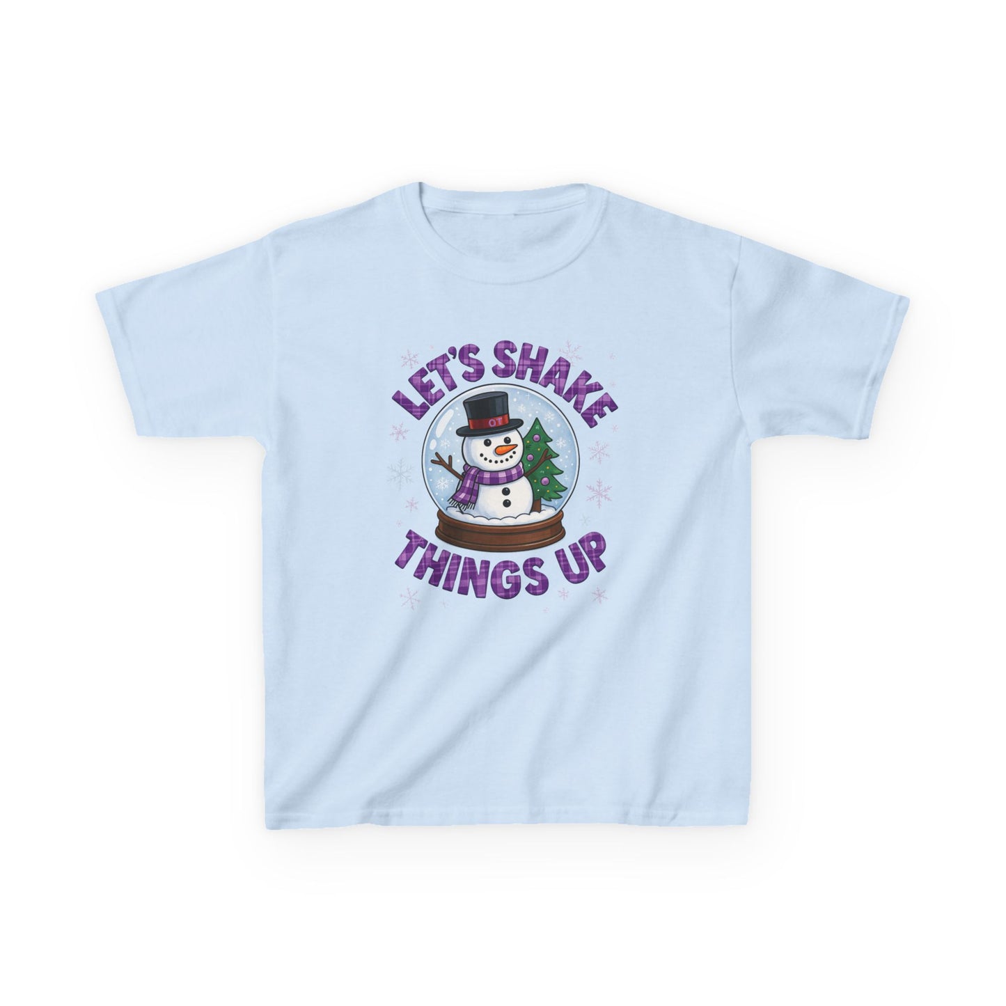 OT Snowman Snow Globe Kids Christmas Tee