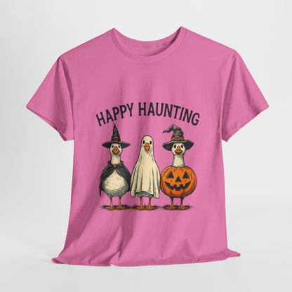Happy Haunting Geese Halloween Tee