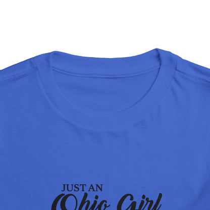 Toddler Tee Ohio Girl in North Carolina World Design Shirt
