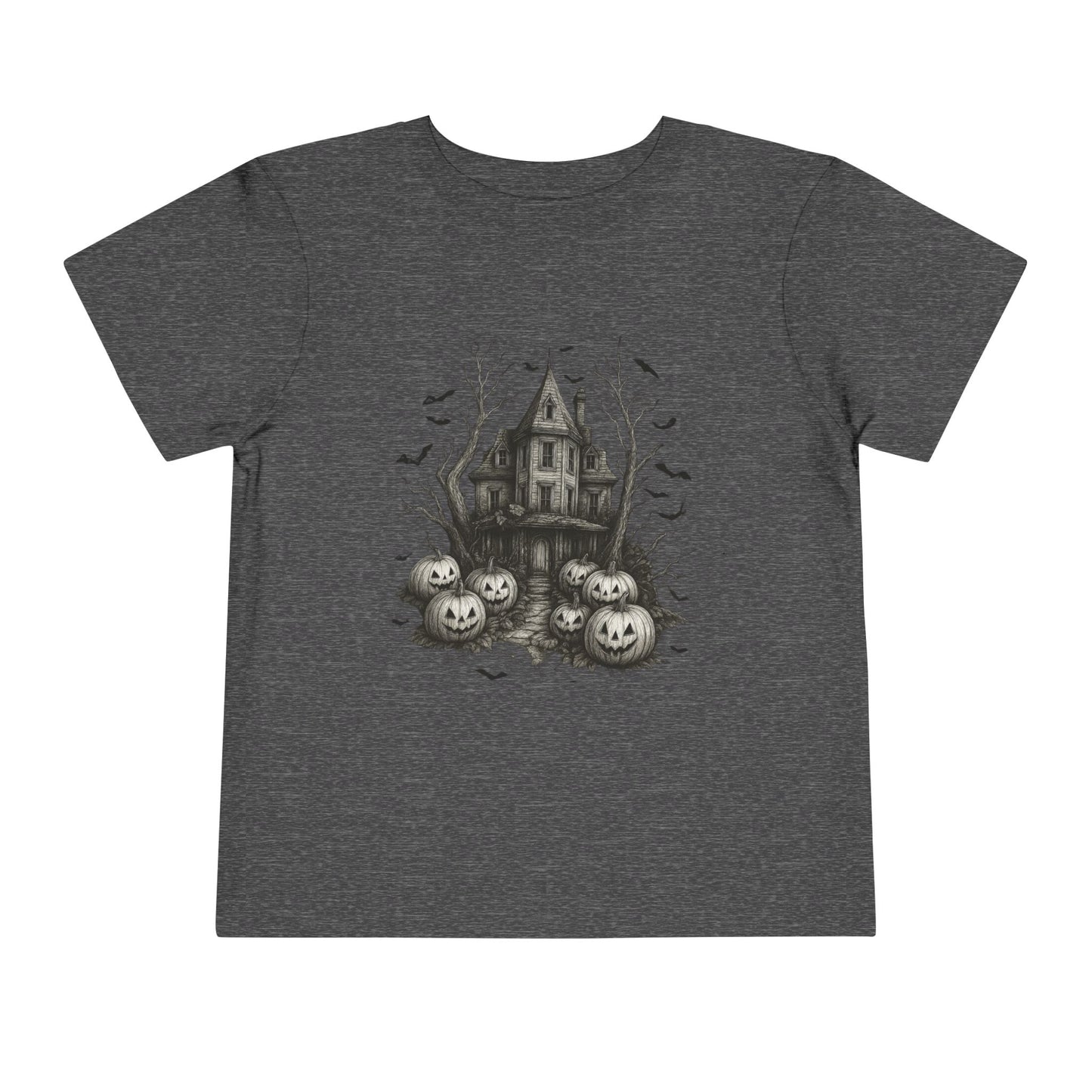 Spooky Halloween House Toddler Christmas Tee